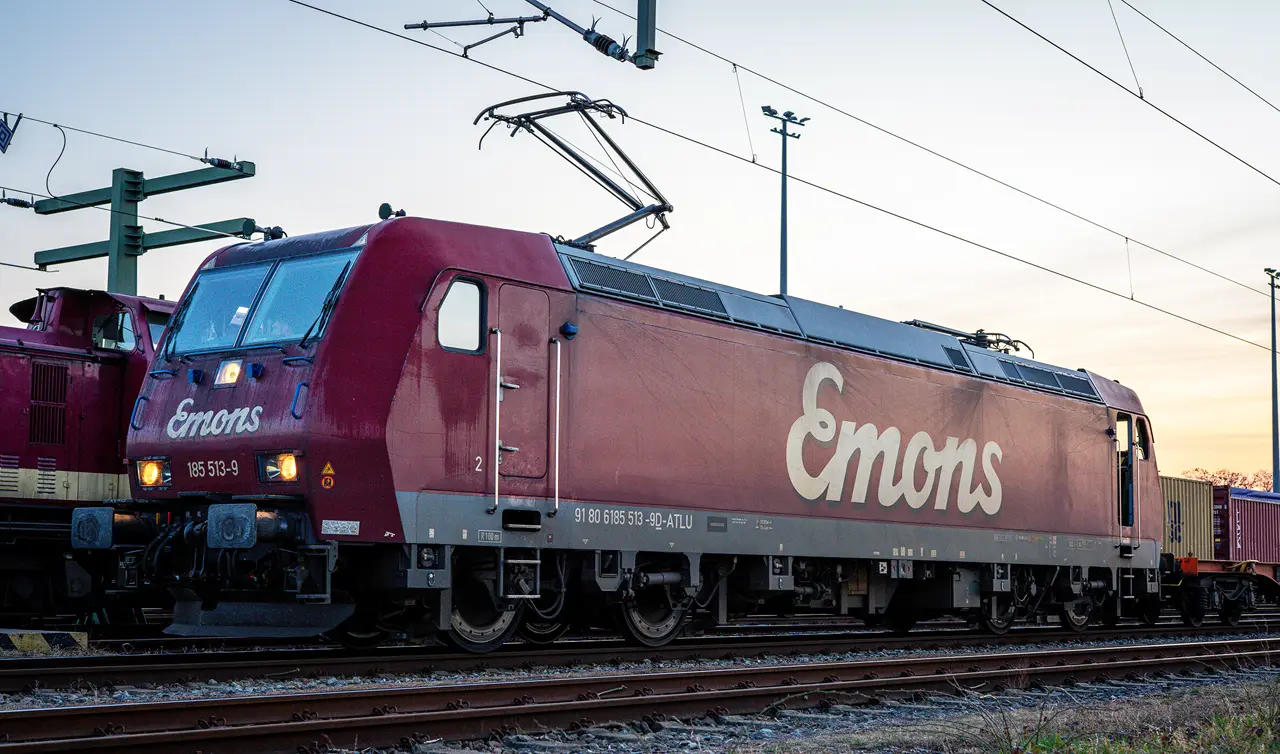 Emon's freight train by rail — sustainable rail transport and climate-friendly logistics solutions